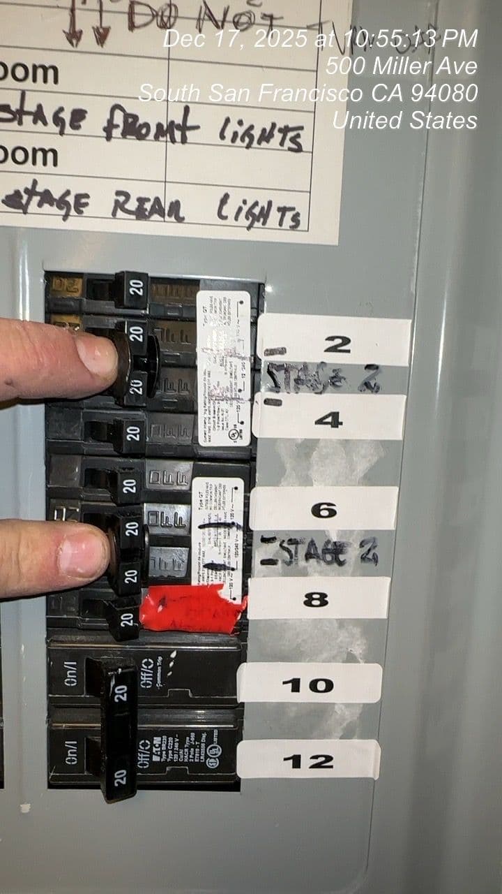 New Stage Lighting Setup in South San Francisco image