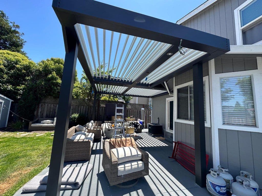 Gallery photos for Cozy Backyard Lighting and Comfort in San Mateo: Image #3