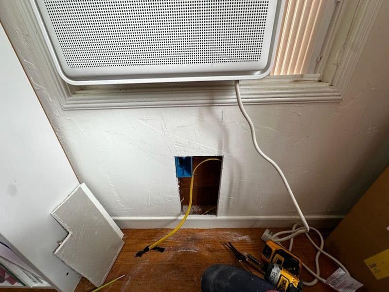 Gallery photos for New 120V Circuit Installation for AC Unit: Image #2