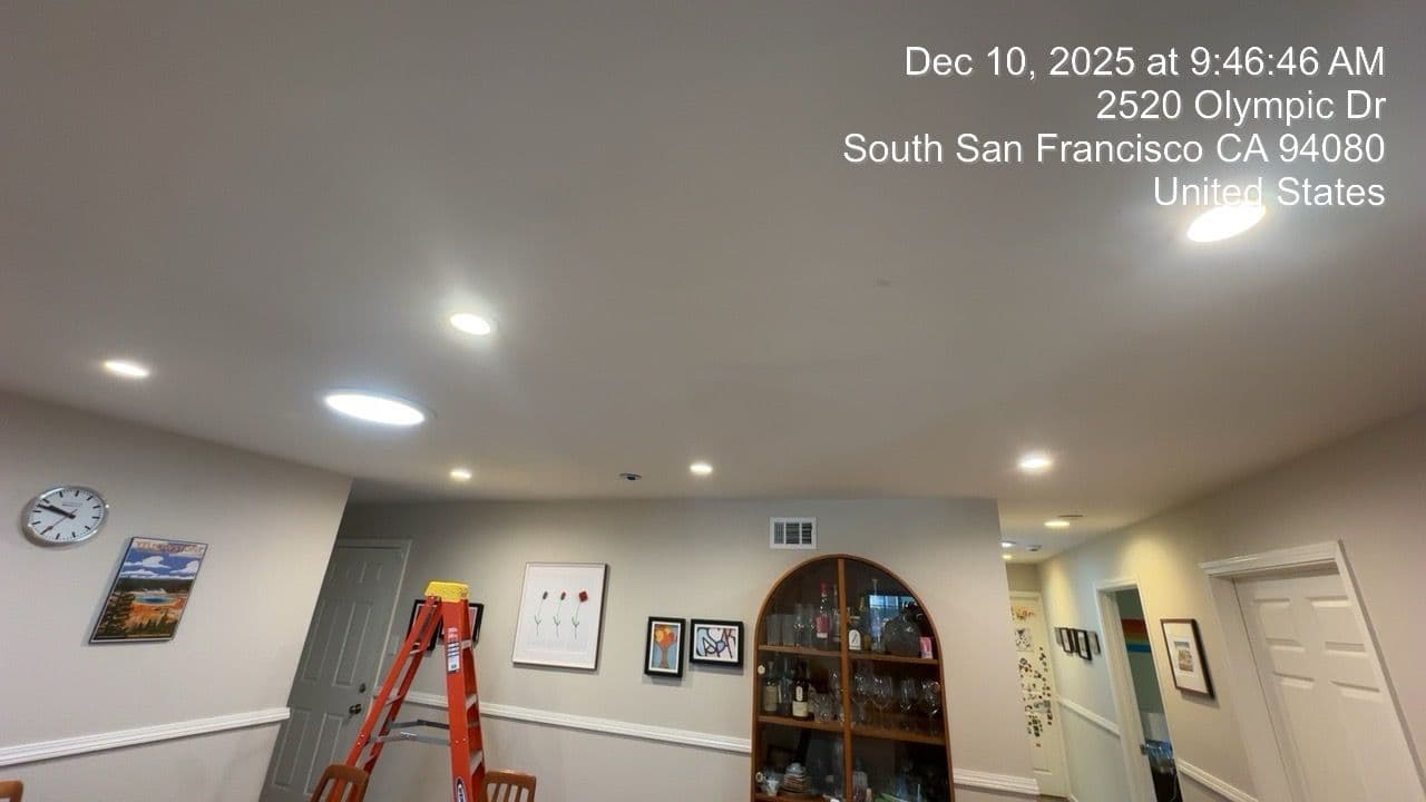 Gallery photos for LED Recessed Lighting Installation in South San Francisco: Image #2