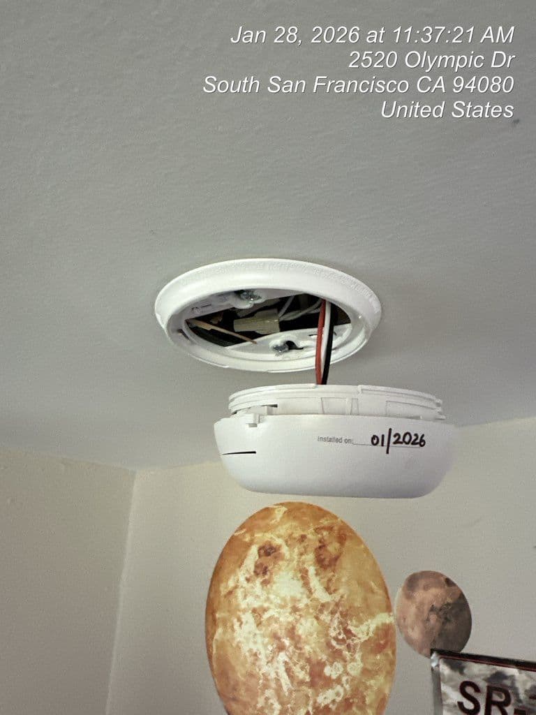 Gallery photos for Enhancing Home Safety: Smoke Detector Installation in South San Francisco: Image #1